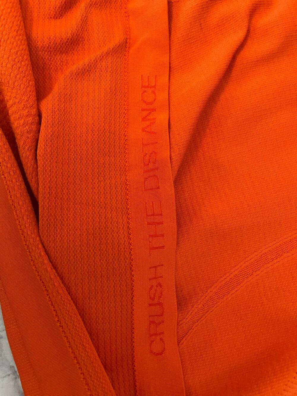 Lululemon Swiftly Tech Long Sleeve Womens 8 Orange Thumbholes pilling/snag - Picture 2 of 11